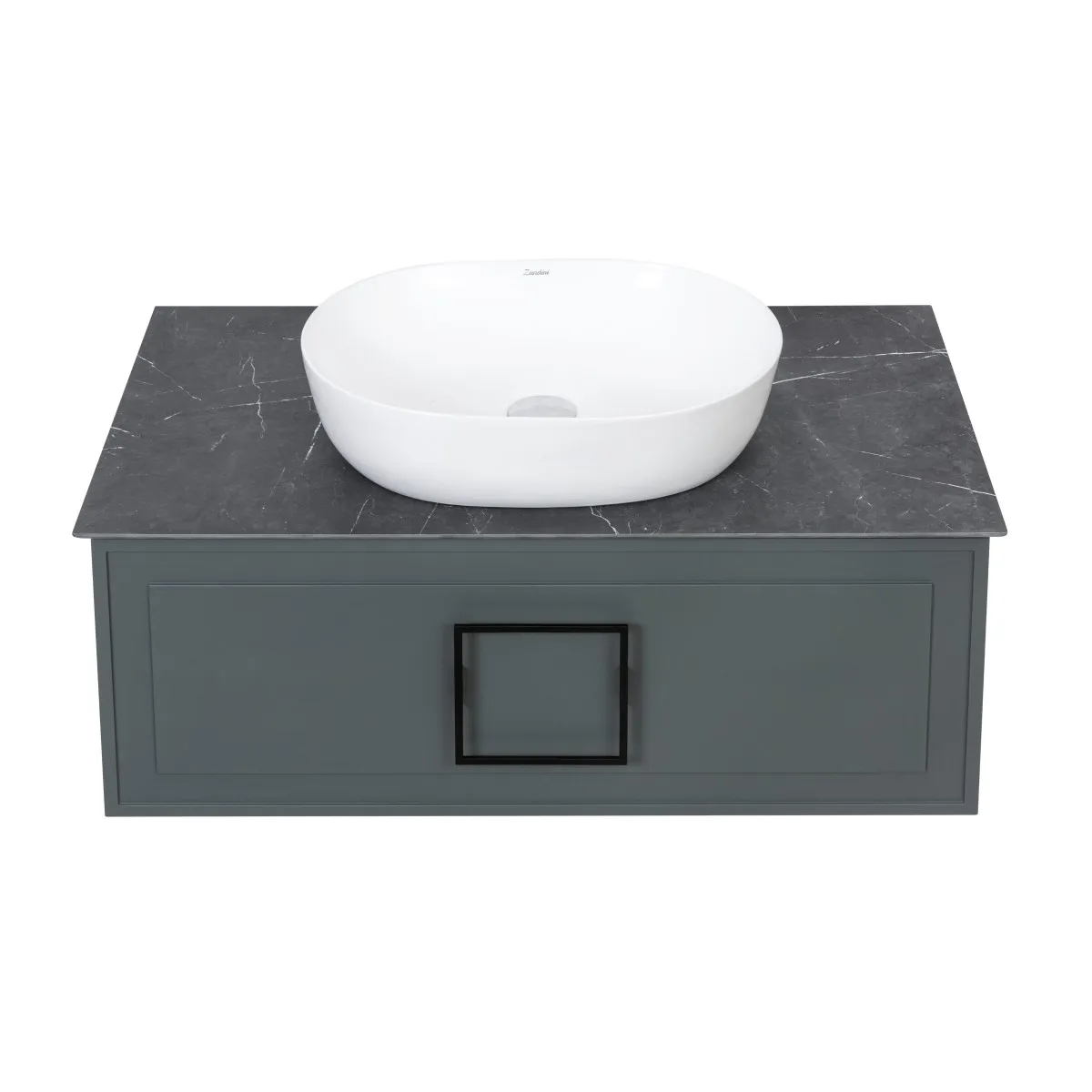 Столешница La Fenice Granite Black Olive Light Lappato 80 см, черная