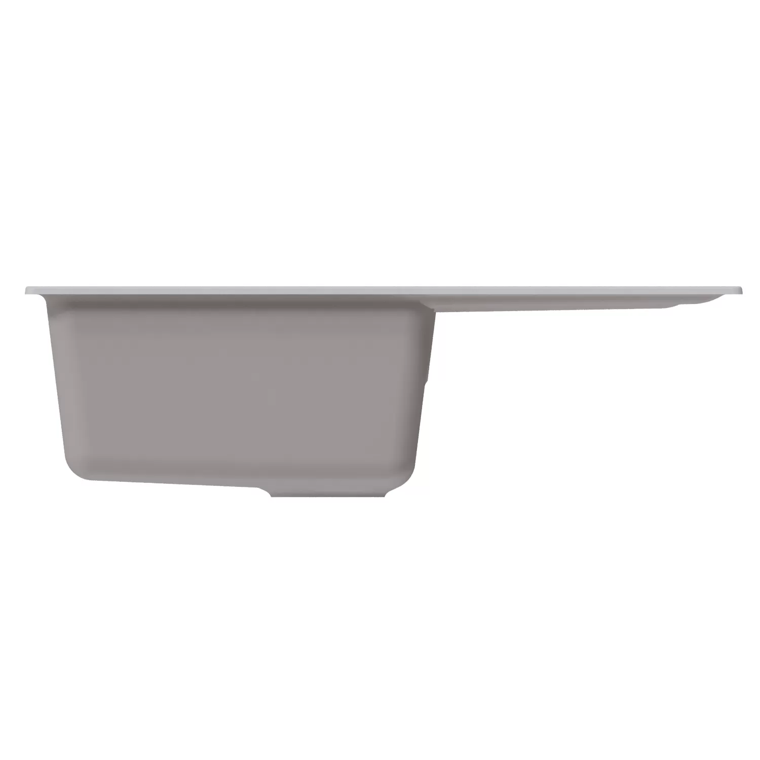 Мойка MIXLINE ML-GM19 с крылом  ультра-белая (341) 750*500*200мм NEW (551987)