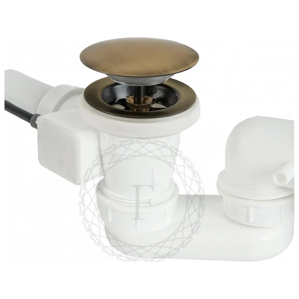 Слив-перелив (полуавтомат, 80 см.) FILARETE FL80BR, бронза