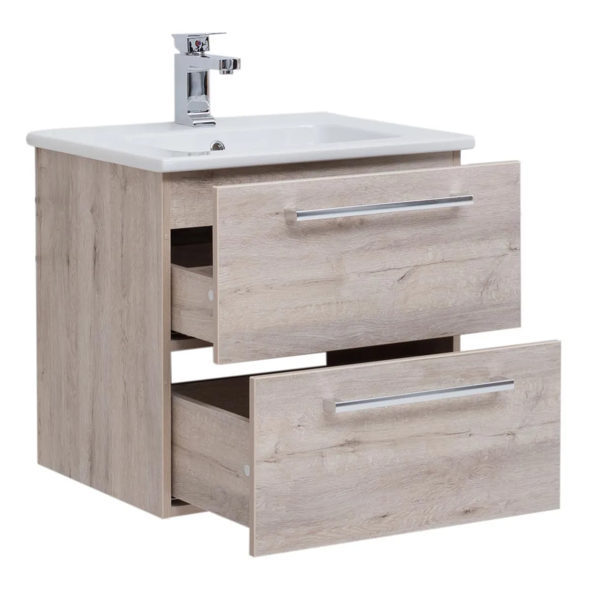 Тумба с раковиной подвесная Dreja Gio 60 см, дуб кантри