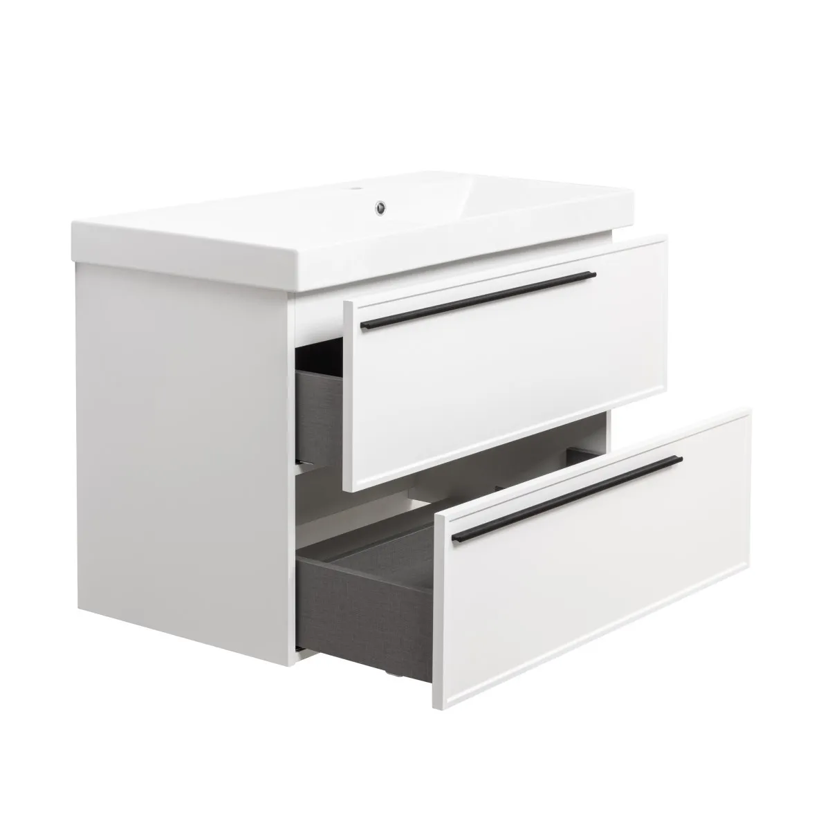 Тумба под раковину подвесная La Fenice Elba TWIN FNC-01-ELB-B-90-2, белая