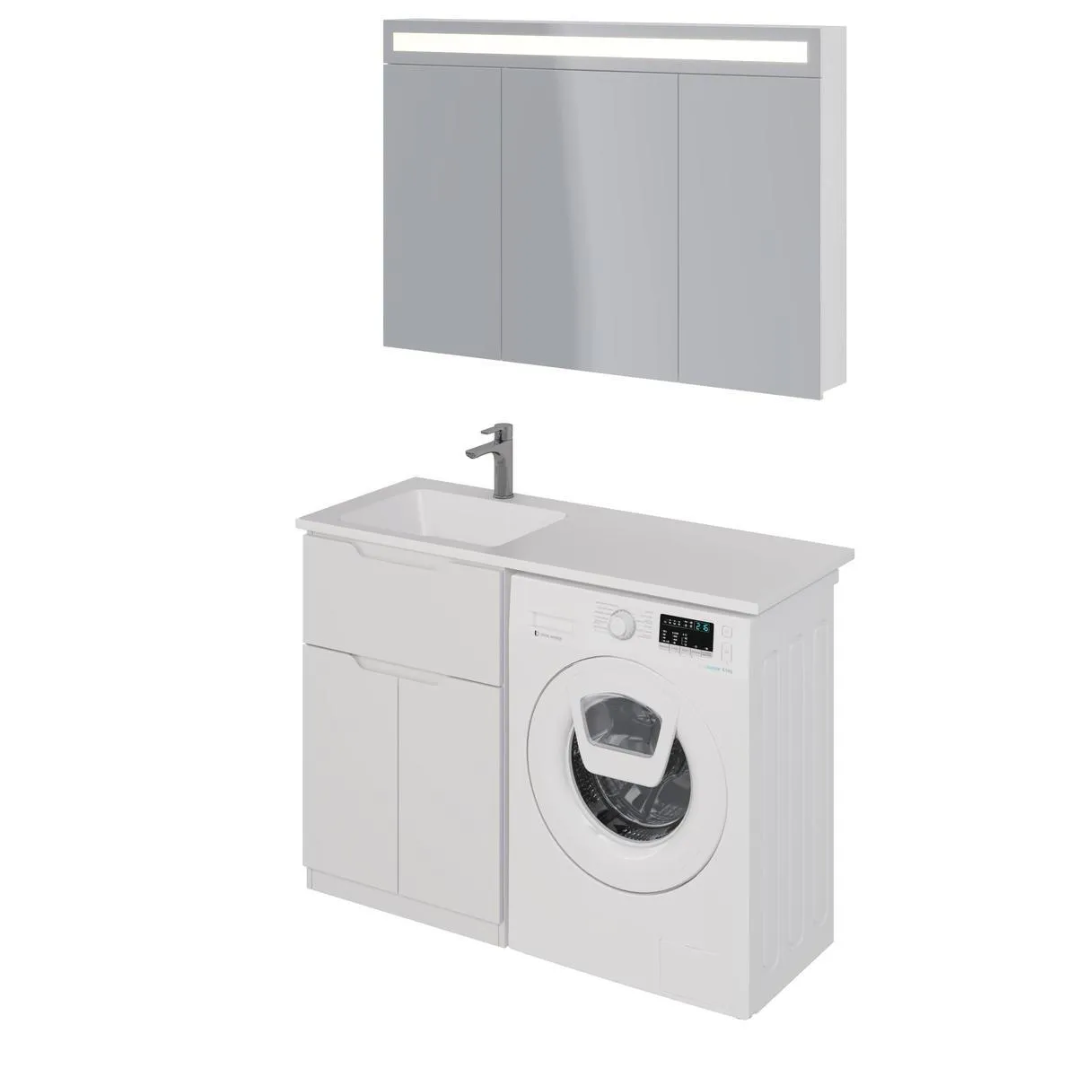 Тумба под раковину напольная Dreja Vega 60 см, белый