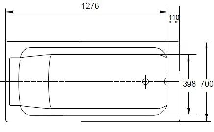 Ванна чугунная Jacob Delafon Parallel (E2946) 150х70 без ручек