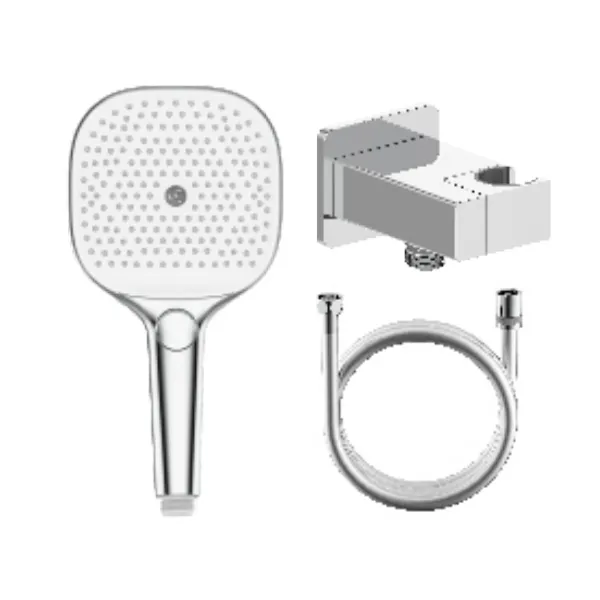 Лейка для душа с держателем (с подключением шланга) и шлангом Raglo R476.40, хром