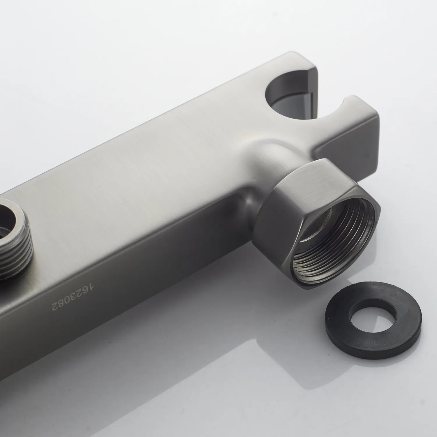 Гигиенический душ со смесителем Rose R2805T-1, оружейная сталь