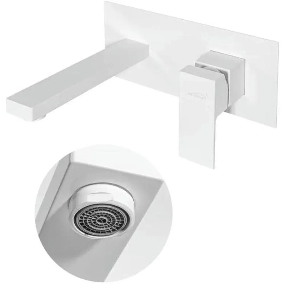 Смеситель для раковины встраиваемый Hansberge H688WW, белый