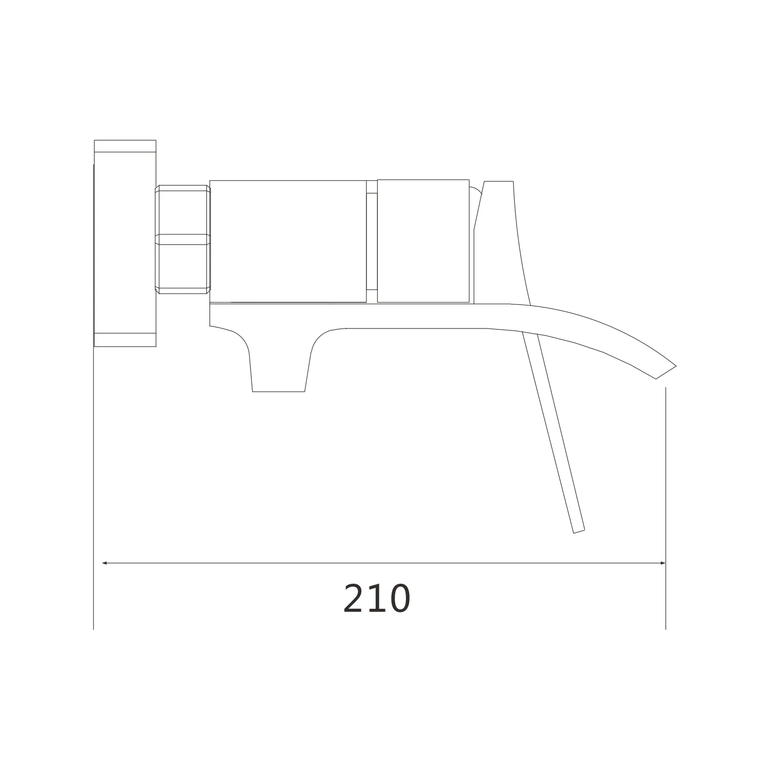 Смеситель для ванны Shevanik S4102C, белый