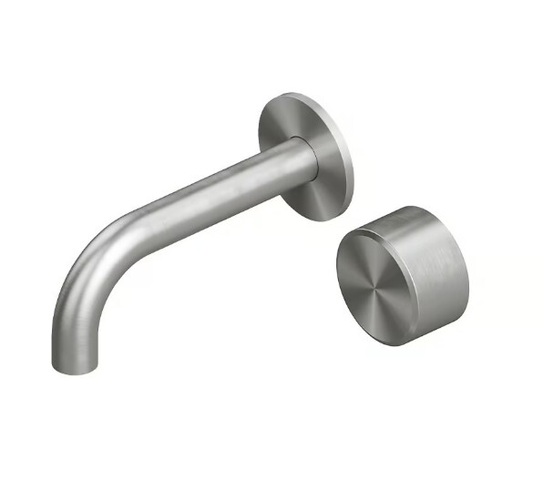 Смеситель для раковины Quadro design Stereo, сталь брашированная (16 10.00 AS)