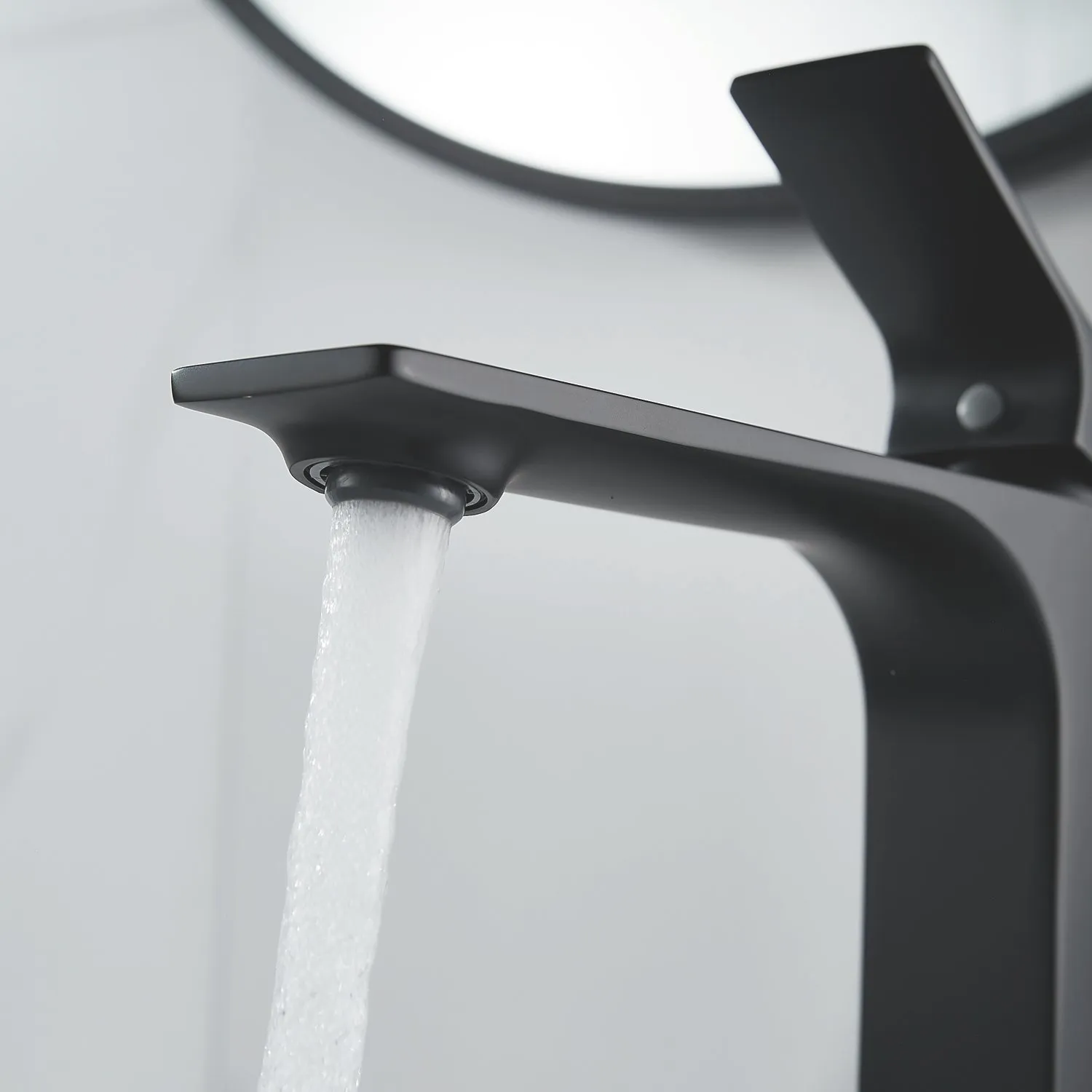 Смеситель для раковины высокий Shevanik S6111H, черный