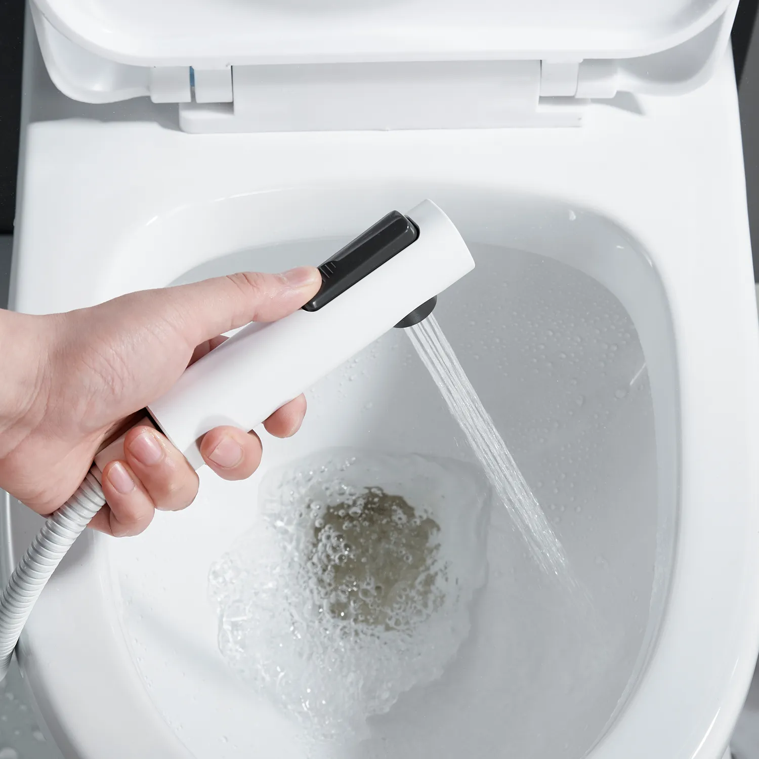 Гигиенический душ со смесителем Shevanik S4005C-1, белый