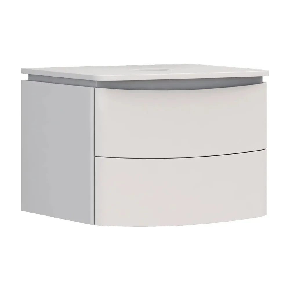 Тумба с раковиной подвесная Velvex Luna tp.LUN.60.2Y, 60 см