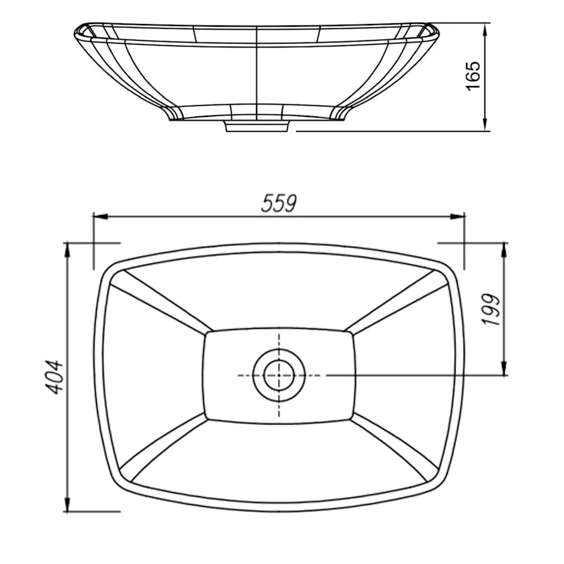 Раковина Florentina Моника 55,8 см 10.112.00560.302, антрацит