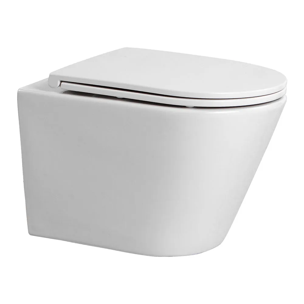 Унитаз-компакт подвесной AQUATEC ВЕГА TORNADO 490*360*320мм, тонкое сиденье с механизмом плавного закрывания, крепеж AQ1904T-00