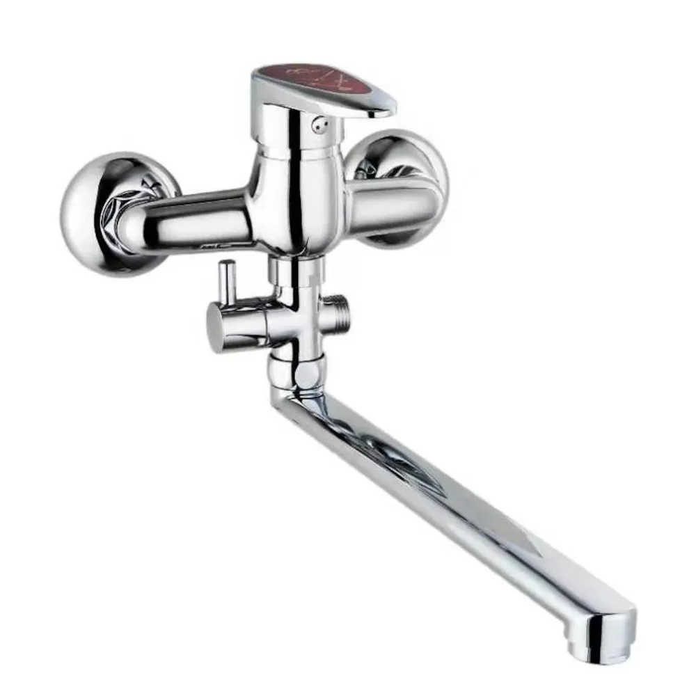 Смеситель для ванны FASHUN A2150RED, хром/красный