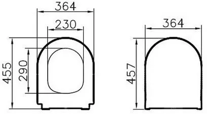 Крышка-сиденье Vitra S50 Slim (110-003-019) микролифт