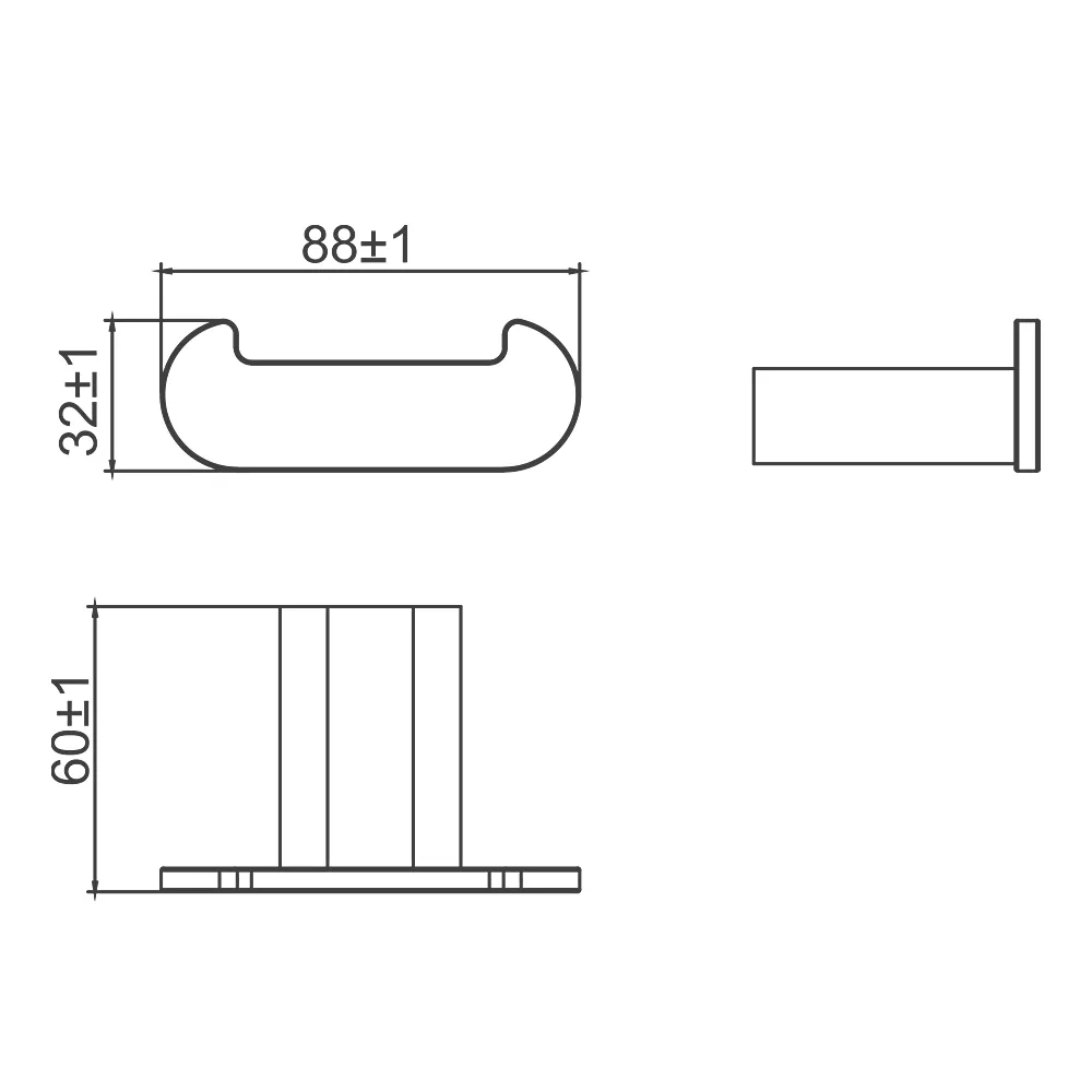 Крючок для ванной комнаты GAPPO G30905-23,