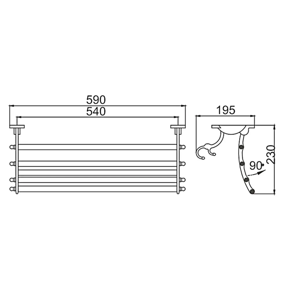 Полка для полотенец FRAP F807,