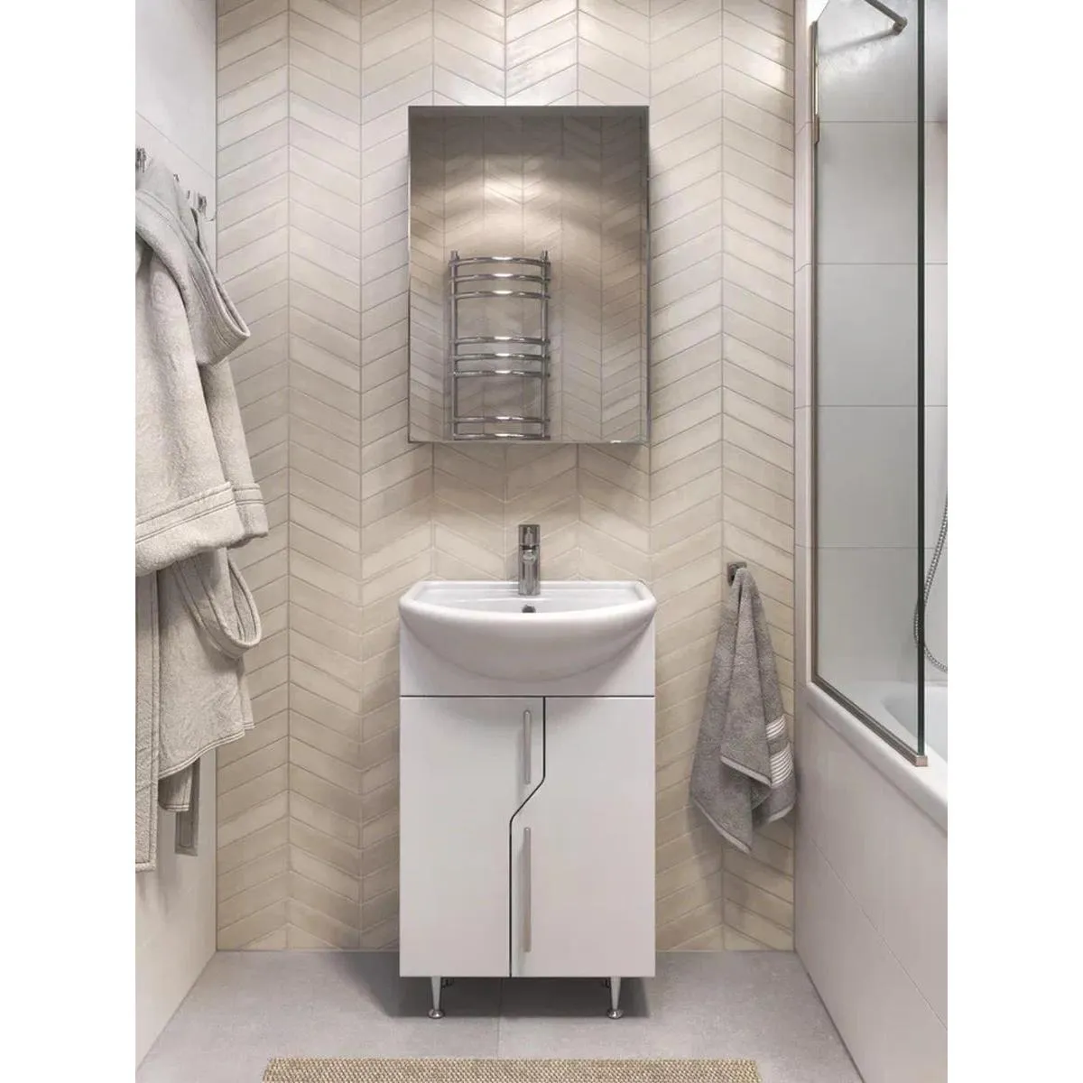 Тумба с раковиной напольная VIGO Turin 224, 50 см