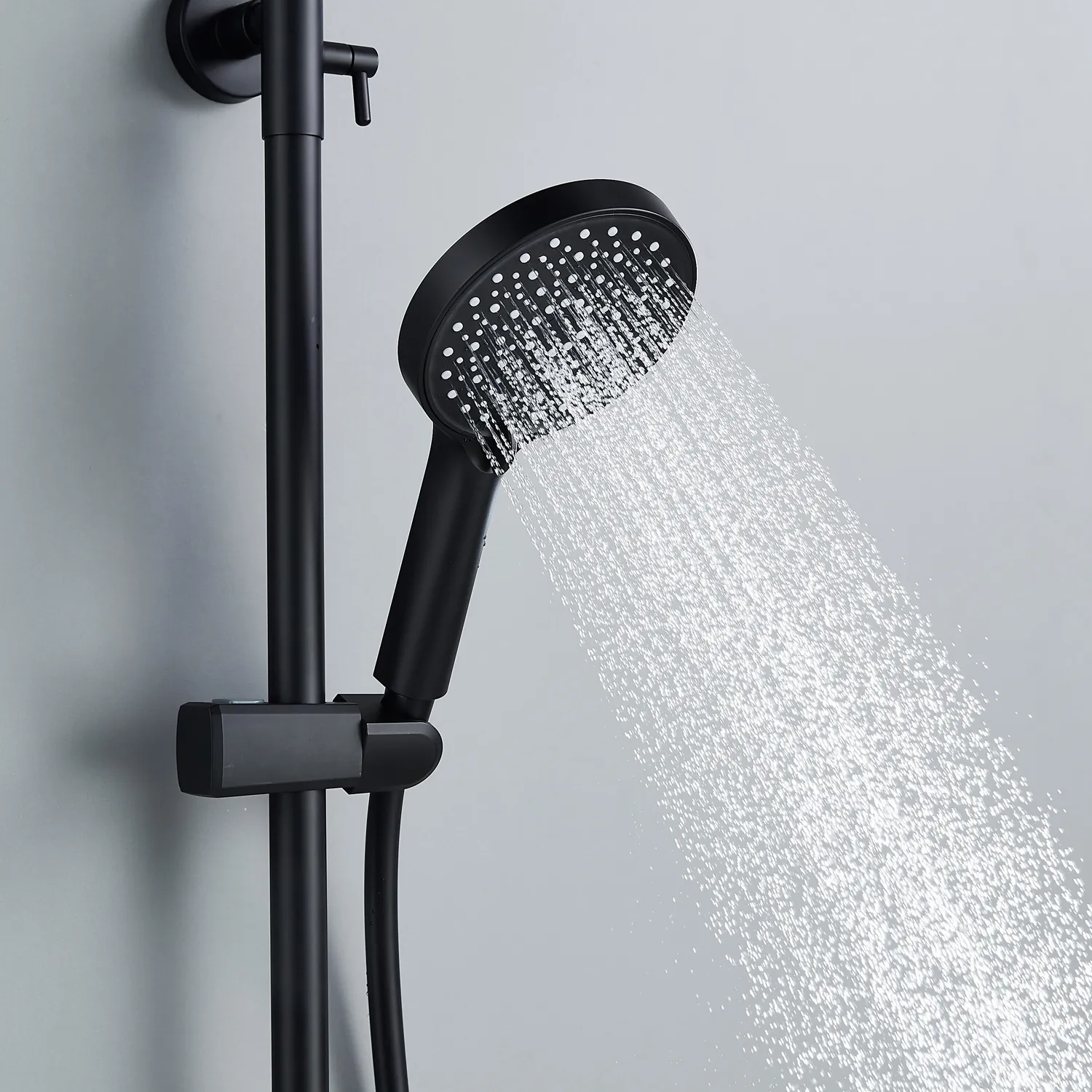 Душевая система Shevanik S4336H, черный