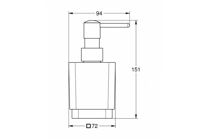 Дозатор Grohe Selection Cube  40805000 матовый
