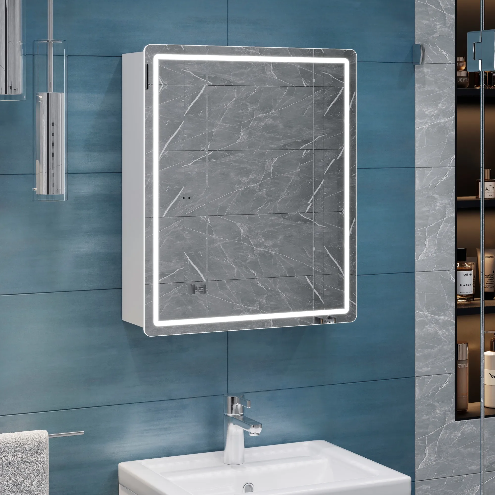Зеркальный шкаф VIGO Geometry Comfort 500 с зеркалом (454)