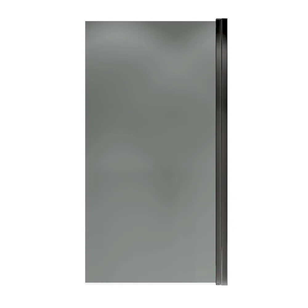 Шторка на ванну распашная Terminus Ното 150х70 тонированная, черный