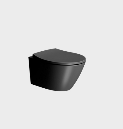 Унитаз подвесной GSI Modo Swirlflush, для крепежа FISR2, чёрный матовый Ardesia (Уценка) (981626_УЦ/1)