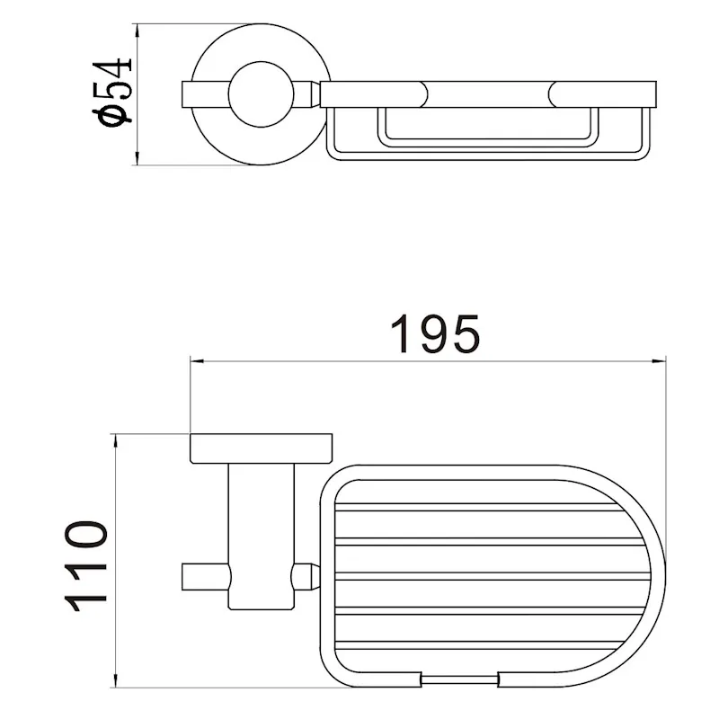 Мыльница решетка настенная Savol S-005632Q