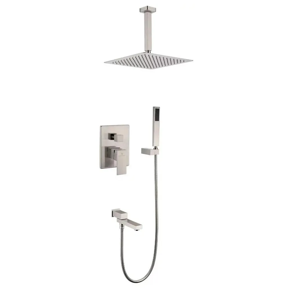 Душевая система встраиваемая Grocenberg GB5089NK-2, никель