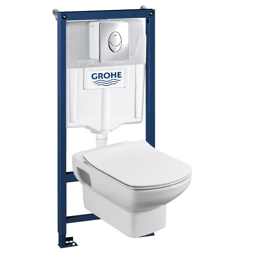 Комплект инсталляция и унитаз подвесной стандартные Grohe Rapid SL Dama Senso, белый (38721001R1)