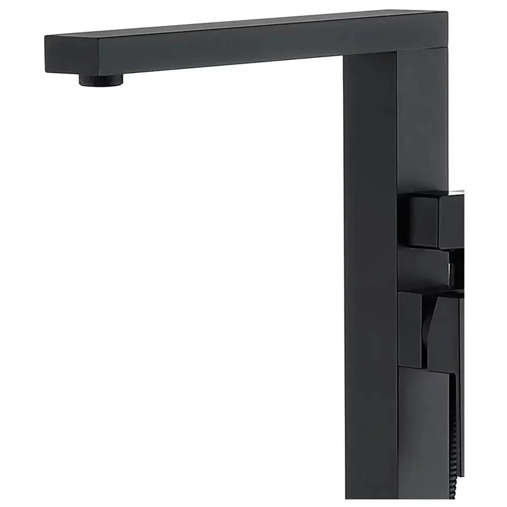 Смеситель напольный для ванны Groсenberg GB800BL, черный