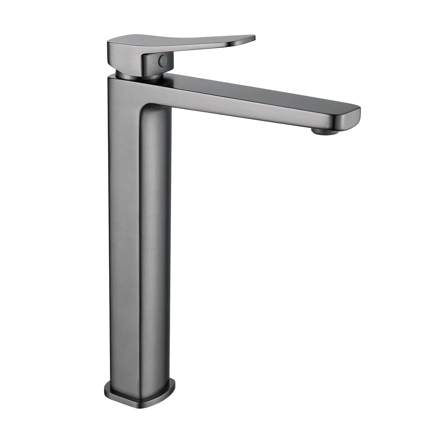 Смеситель для раковины высокий  Raffine F1199T, оружейная сталь