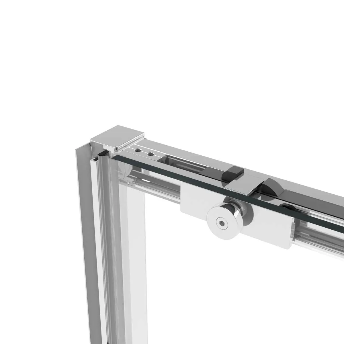 Душевая дверь Vincea Slim Soft (VDS-1SS100CL) 1000х2000 мм, хром, стекло прозрачное