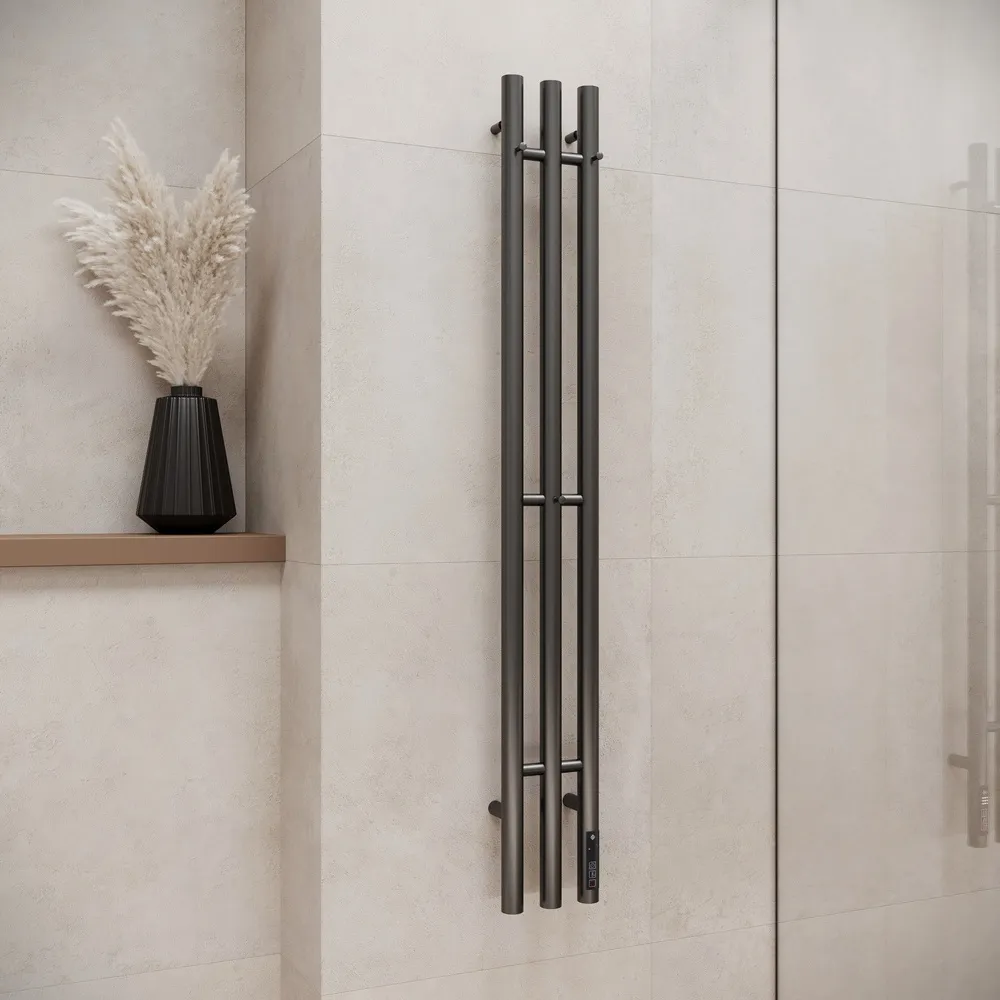 Полотенцесушитель электрический Terminus Стойка TRES круг 120, графит