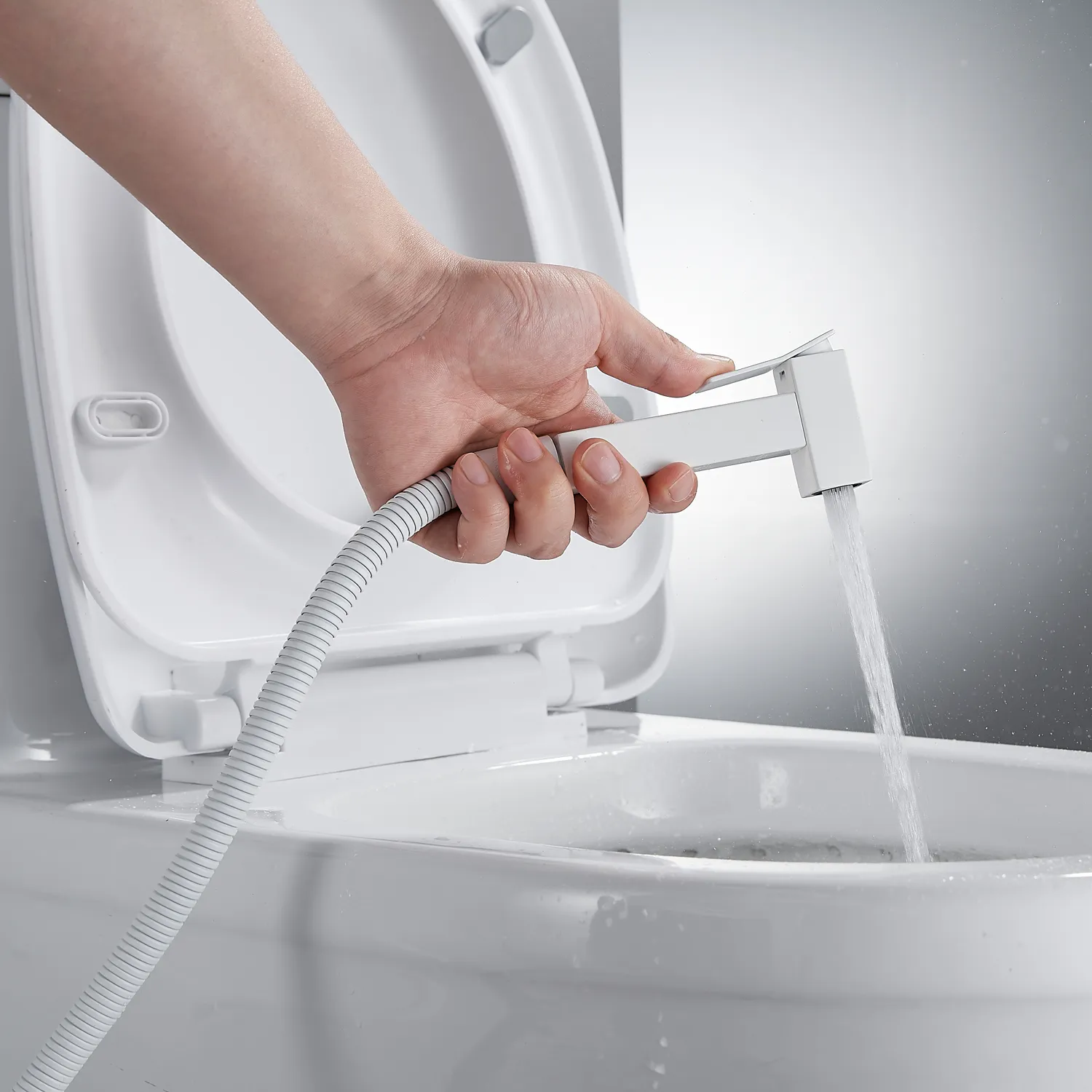 Гигиенический душ со смесителем Shevanik S127C, белый