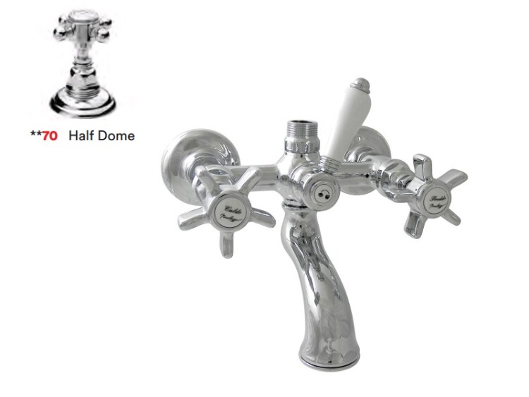 Смеситель для ванны и душа Nicolazzi Half Dome, Chrome (1400 CR 70)