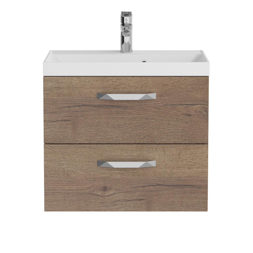 База под раковину подвесная BelBagno Aurora 596х500х445 мм, Rovere Tabacco (AURORA-600-2C-SO-RT)