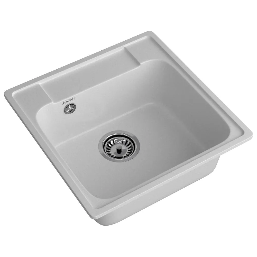 Кухонная мойка GranFest QUARZ 48, серый