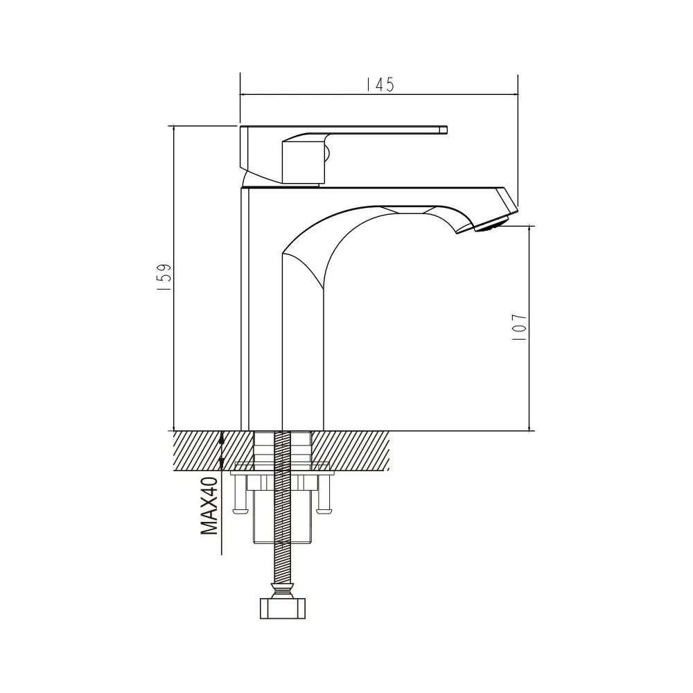 Смеситель для раковины с гигиеническим душем Raffine F171, хром
