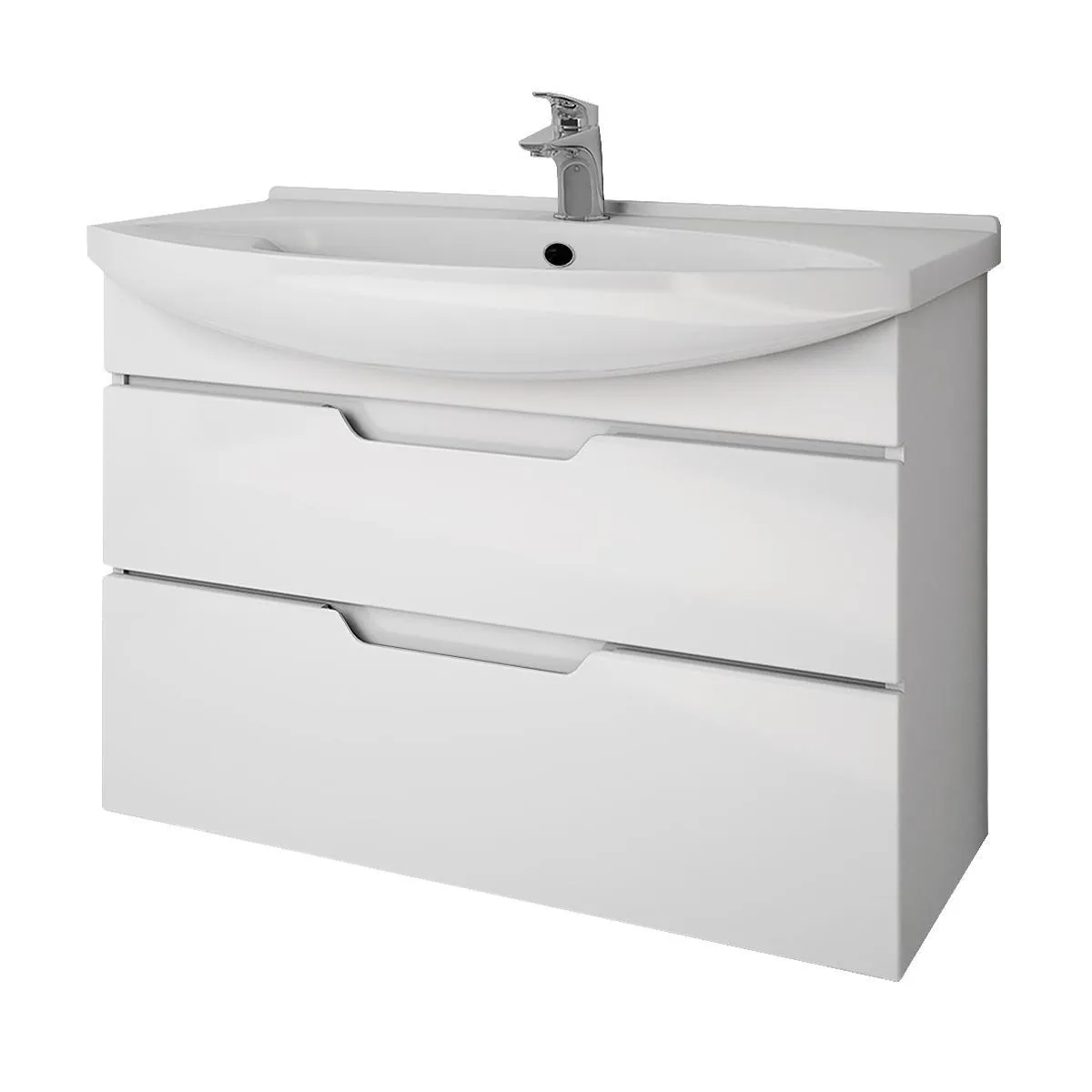 Тумба под раковину подвесная/напольная Dreja Laguna Plus 105 см, белый