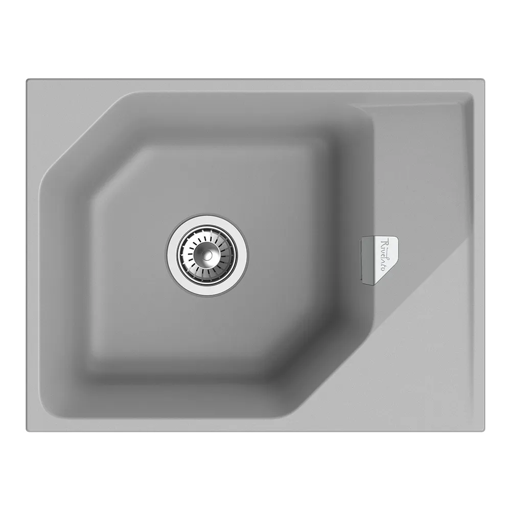 Кухонная мойка Rivelato LOCUS LS-65, серый металлик