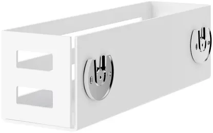 24954510000 UNIVERSALARTIKEL Корзинка для мыла, настенный монтаж, съёмная, со скрытым креплением, со сливными прорезями, белый (RAL 9010)