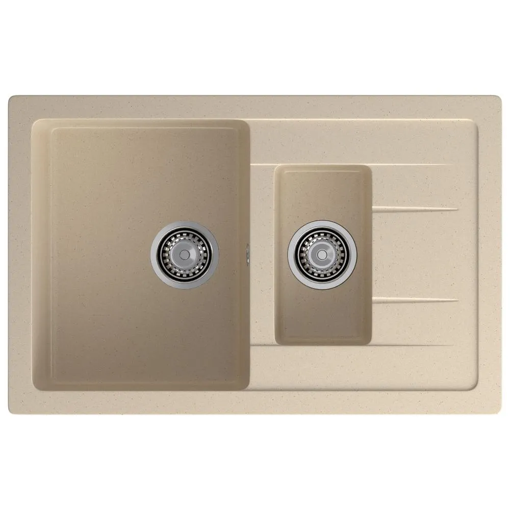 Кухонная мойка GranFest QUADRO 775KL, кашемир