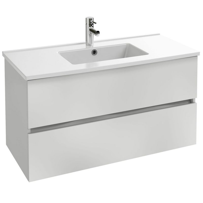 EB2383-J5 Tolbiac Тумба под раковину Jacob Delafon 100см, 2 ящика, цвет белый лак