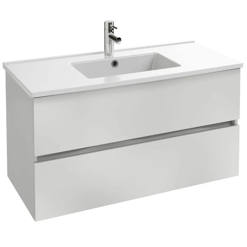 EB2383-J5 Tolbiac Тумба под раковину Jacob Delafon 100см, 2 ящика, цвет белый лак