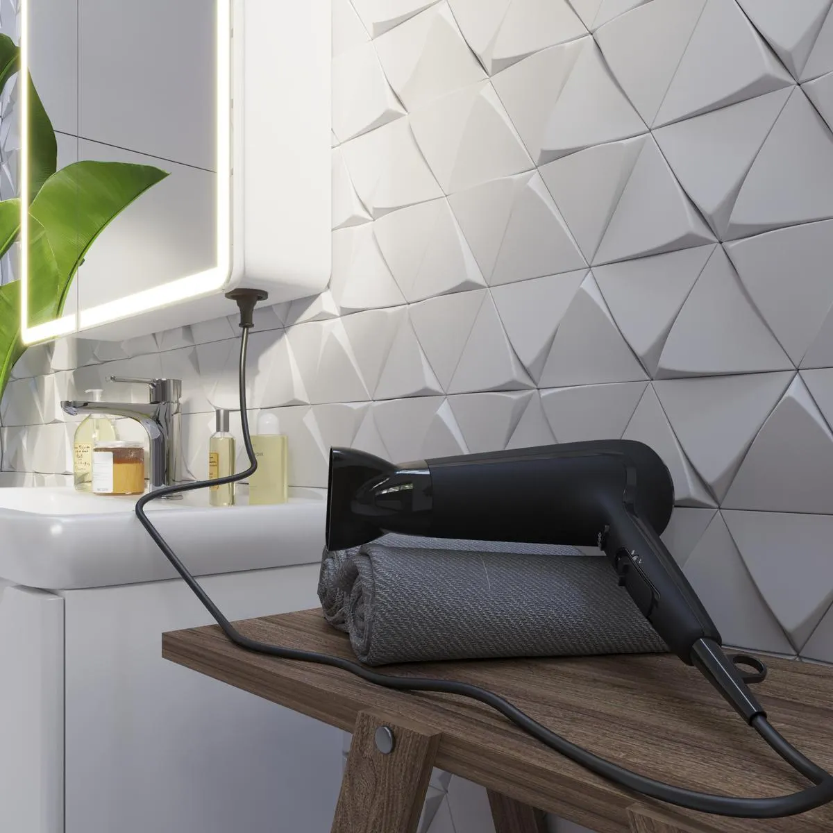 Зеркальный шкаф Dreja Point 60 см, белый