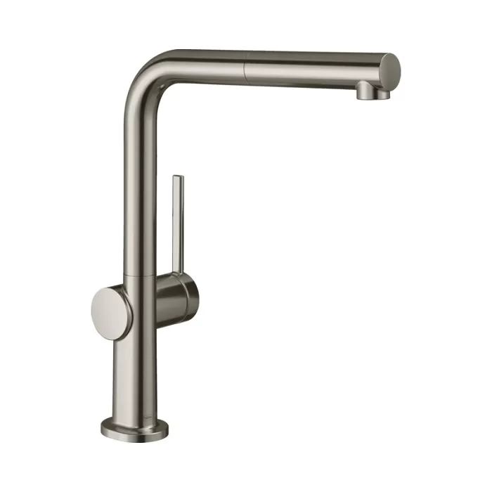 Кухонный смеситель однорычажный, 270, с вытяжным изливом, 1jet Hansgrohe 72808800, под сталь