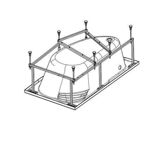 Монтажный комплект для ванны Santek Ибица 150x100 1.WH11.2.433