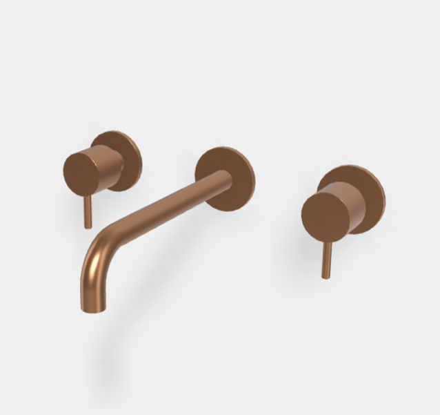 Смеситель для раковины Fima Carlo Frattini Spillo Up, бронза брашированная янтарная (F3161/5ZS)