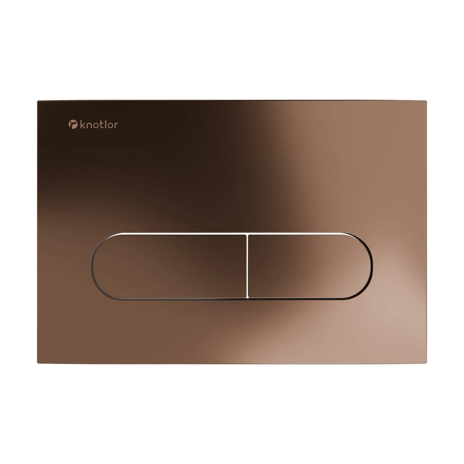 Клавиша смыва KNOTLOR BIS101RB, бронза